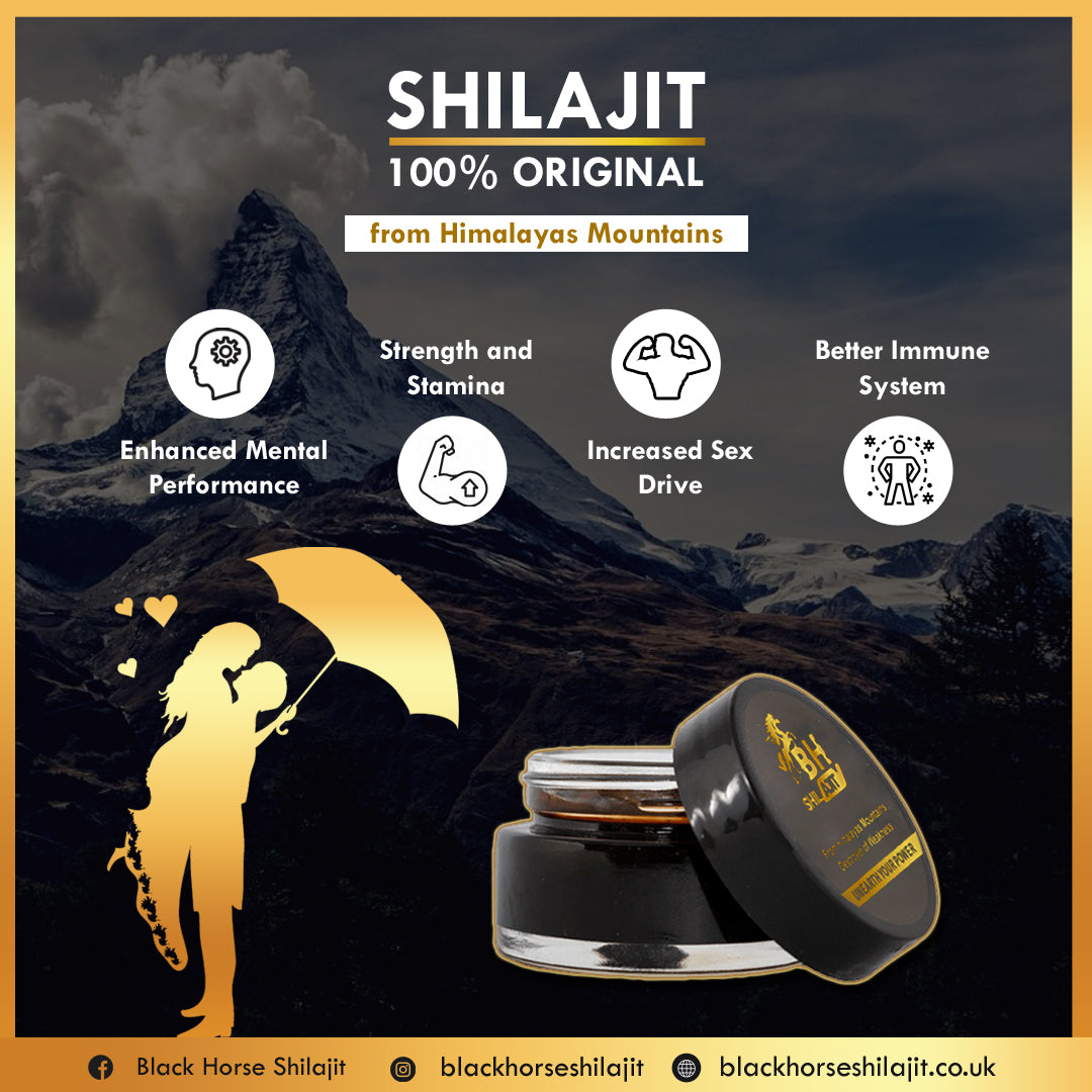 Black Horse Shilajit | Pure Himalayan Shilajit Resin | Natural Energy & Vitality Booster | 100% Authentic | UK Seller My Store