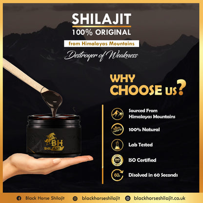 Black Horse Shilajit | Pure Himalayan Shilajit Resin | Natural Energy & Vitality Booster | 100% Authentic | UK Seller My Store